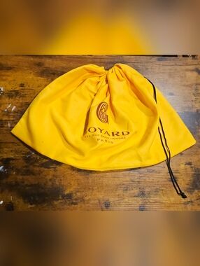XL Goyard Yellow Drawstring Dust Bag Saigon Handbag Storage Anjou Travel Tote